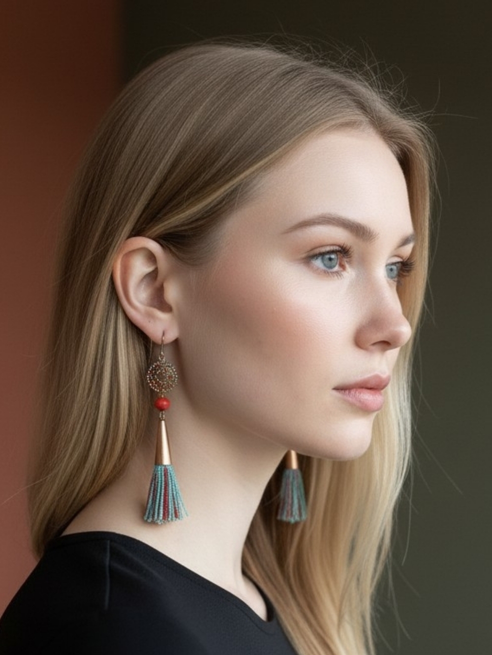 Set Of 2 Boho Dangle Earrings - Picture 2 of 6